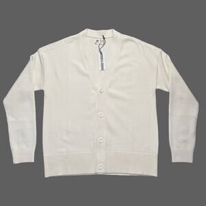 Fila Casa Baseline Cardigan White Size Men M NWT $150 MSRP